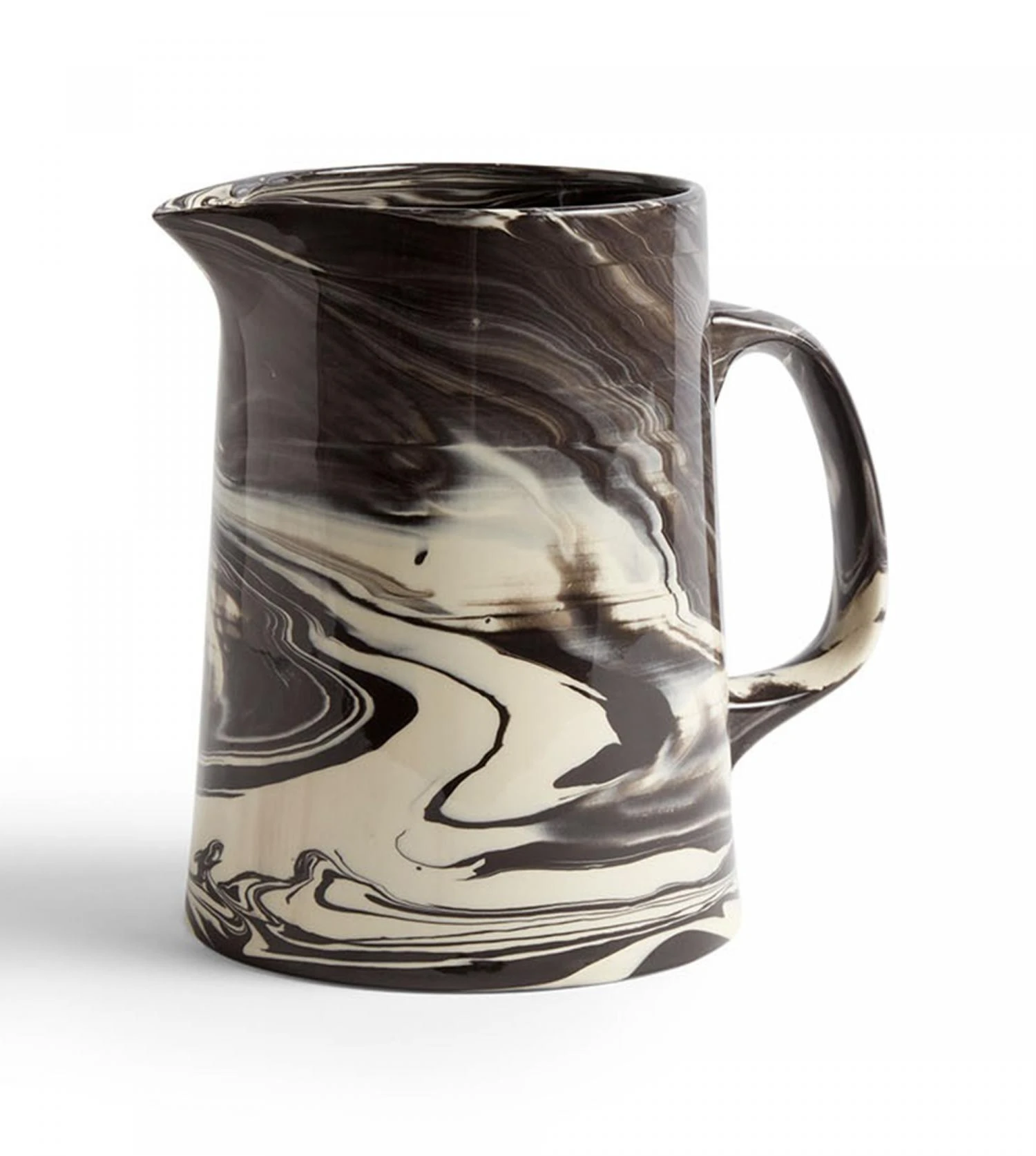 Hay Pichet En Porcelaine Et Grès Blanc Effet Marbré / Marbled Jug – Image 4