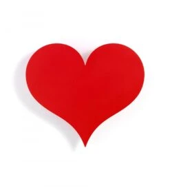 Vitra Relief Mural En Forme De Petit Coeur Rouge / Metal Wall Relief Little Heart