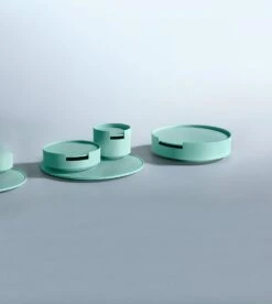 Set De Corbeilles Et Plateau Container En Bois